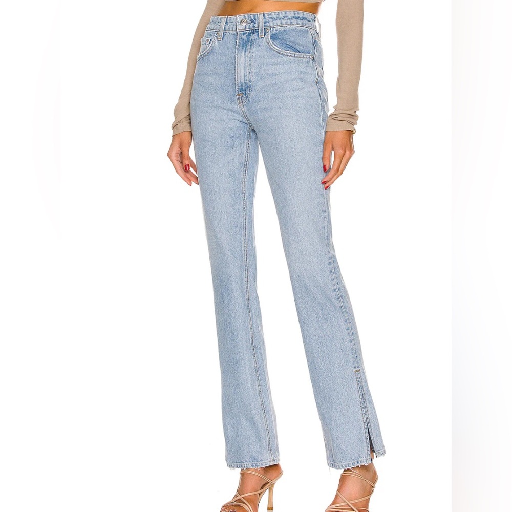 NWOT GRLFRND Harlow High Rise Boot Slit Jeans